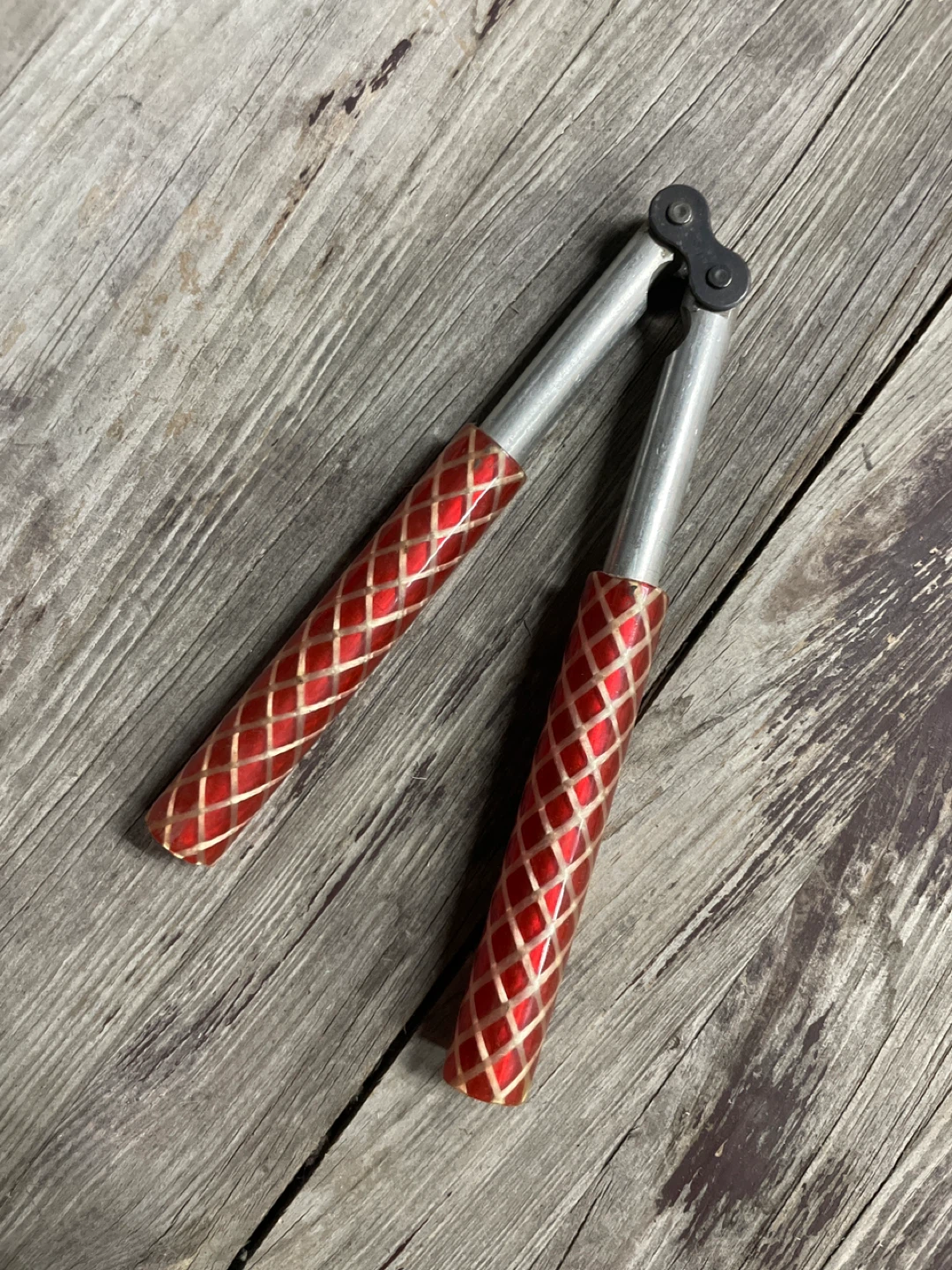 Red and Gold Patterned Butterfly Knife Trainer