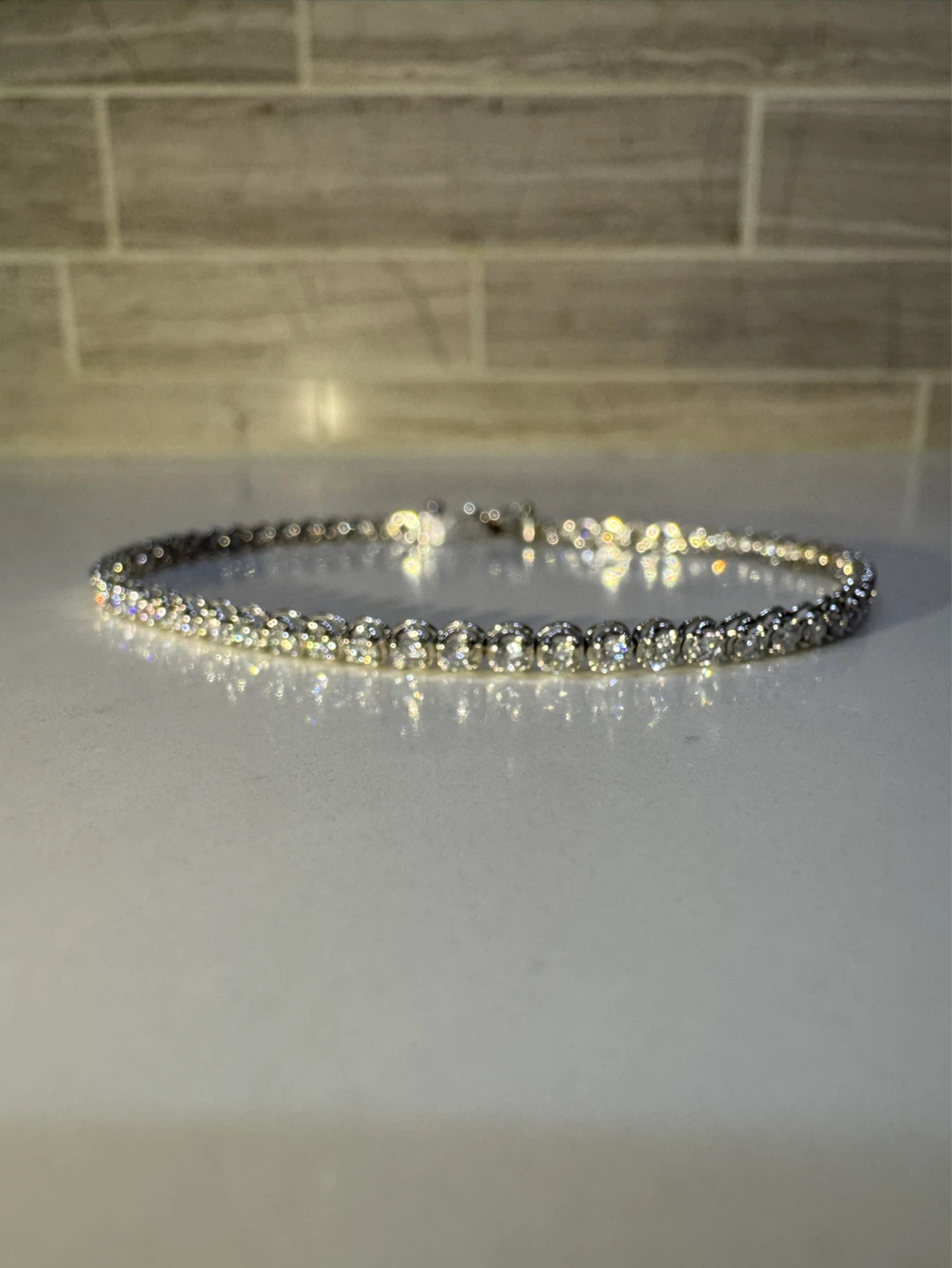 Lab Diamond Tennis Bracelet - photo 2
