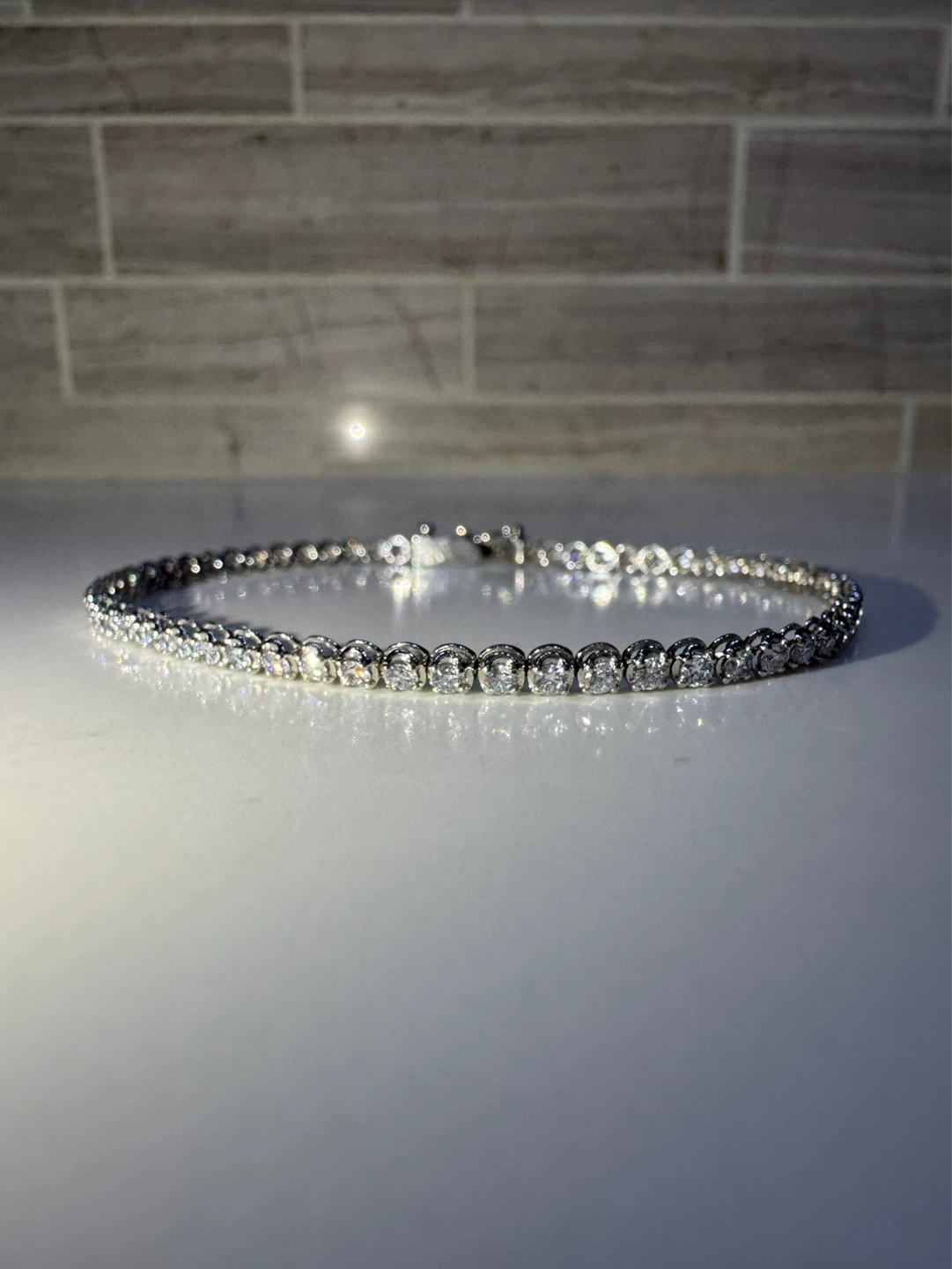 Lab Diamond Tennis Bracelet - photo 3