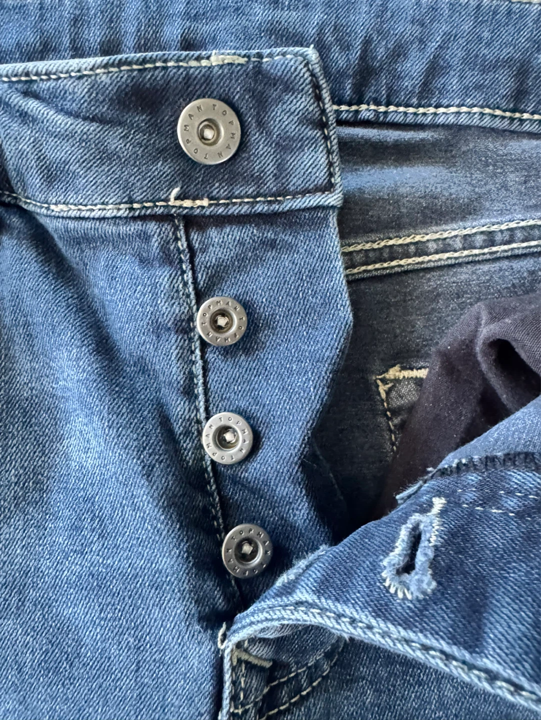 Topman Distressed Denim Shorts W30 - photo 3