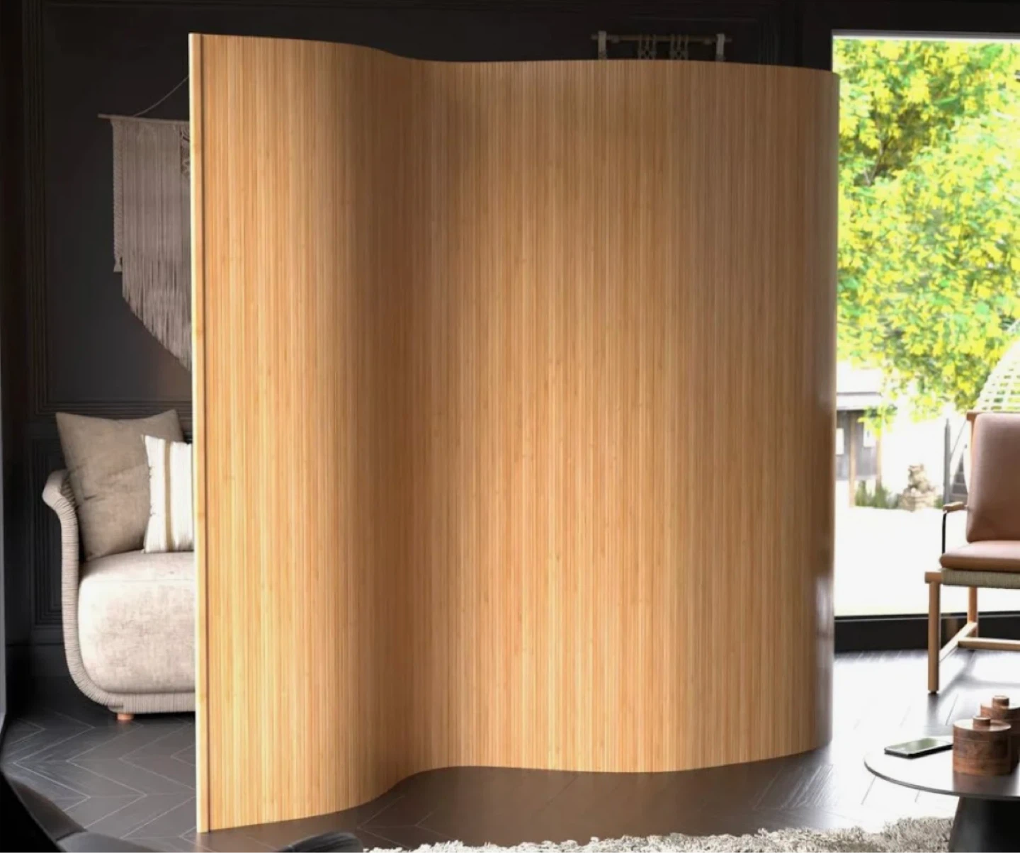 Bamboo Room Divider Screen (original $350)
