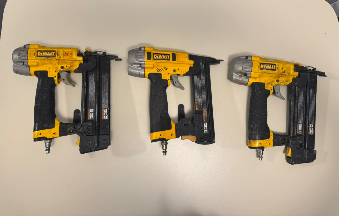 3 x DeWalt Brad Nailers