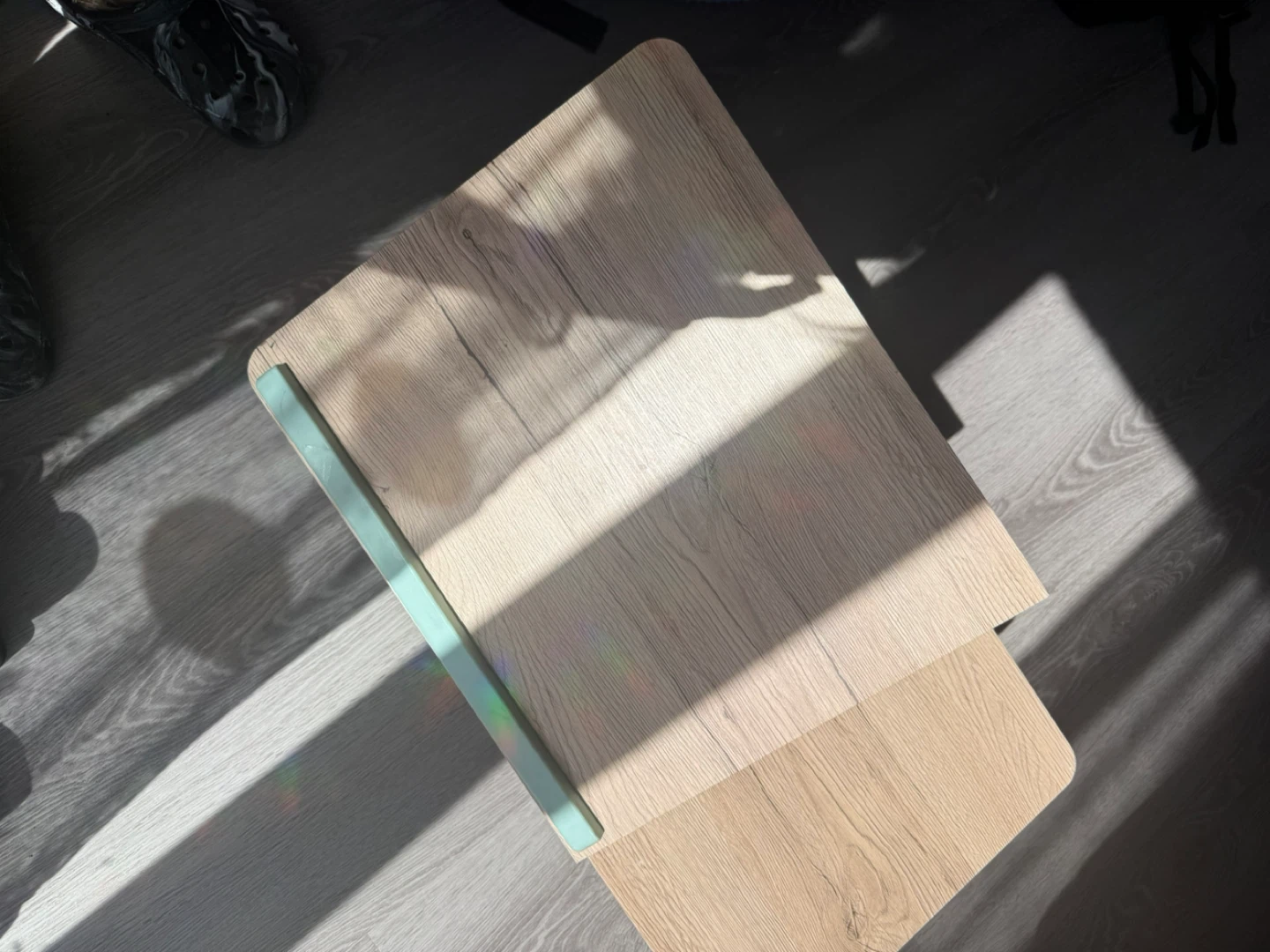 Wooden Lap Desk with Teal Accents - photo 3
