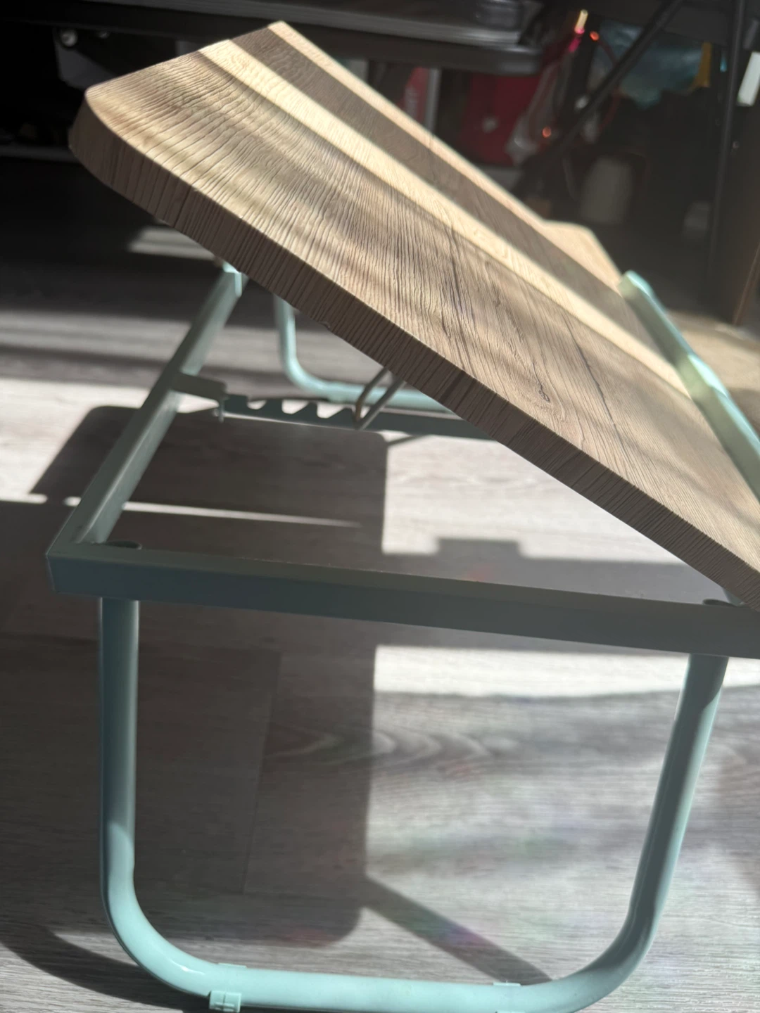 Wooden Lap Desk with Teal Accents - photo 4
