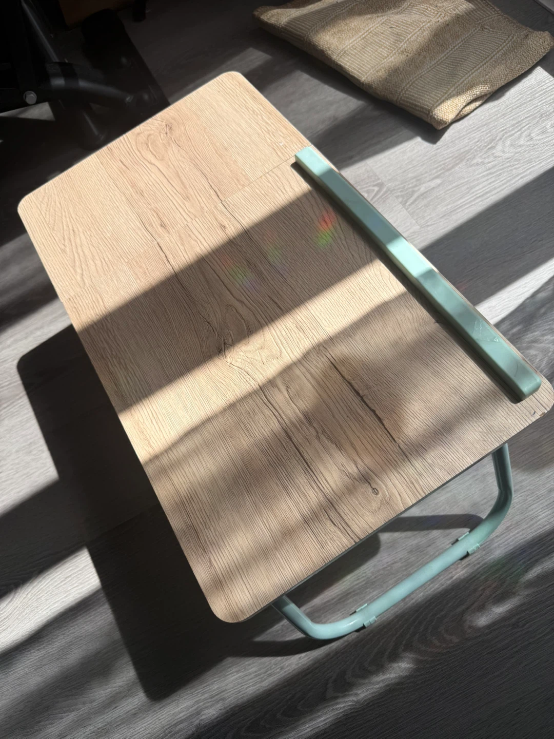 Wooden Lap Desk with Teal Accents - photo 2