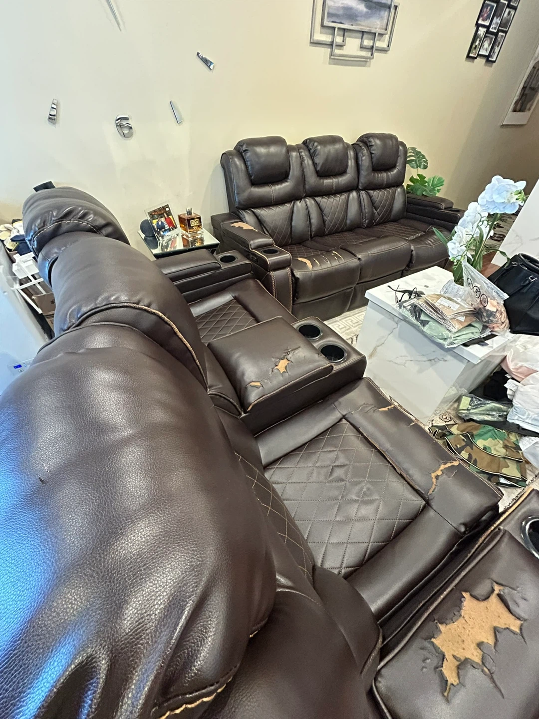 Brown Couch Set - photo 3