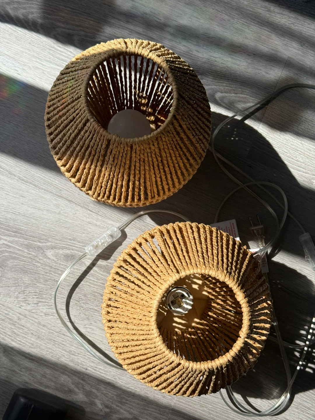 Woven Table Lamps Set - photo 3