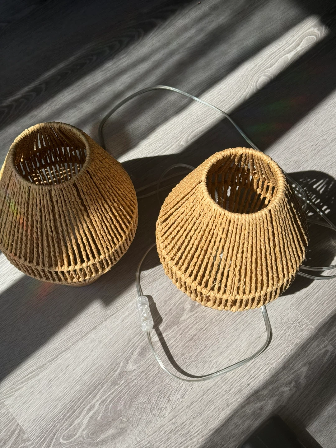 Woven Table Lamps Set - photo 2