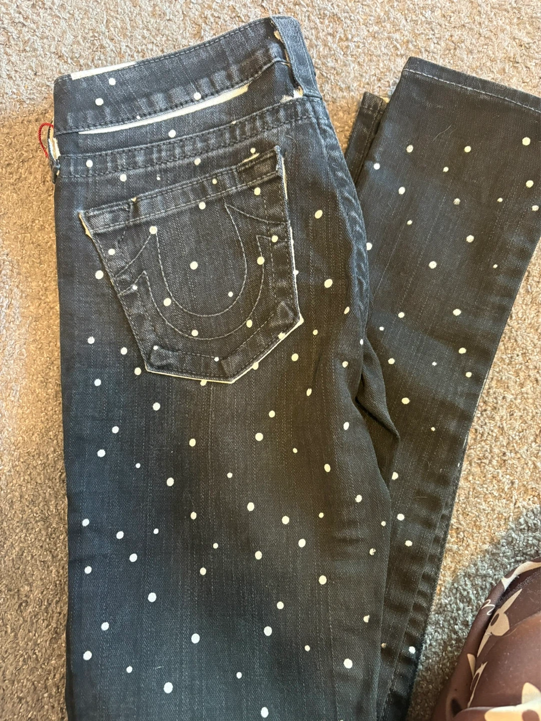 True Religion Polka Dot Jeans Size 27