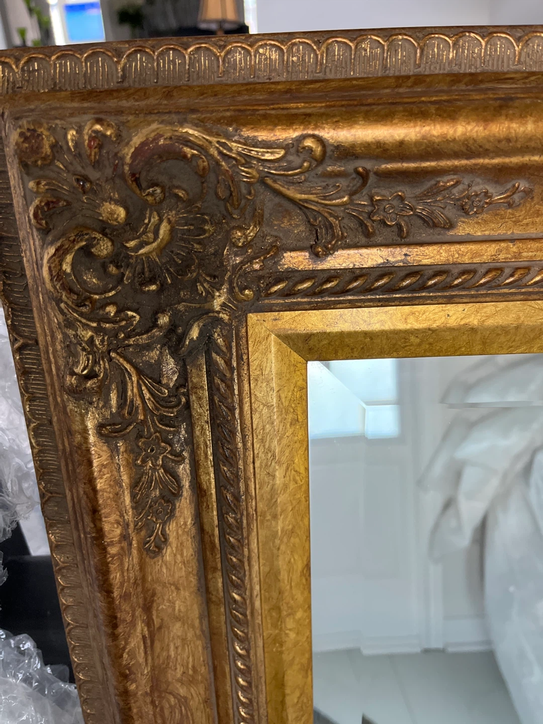 Ornate Gold Framed Wall Mirror - photo 2