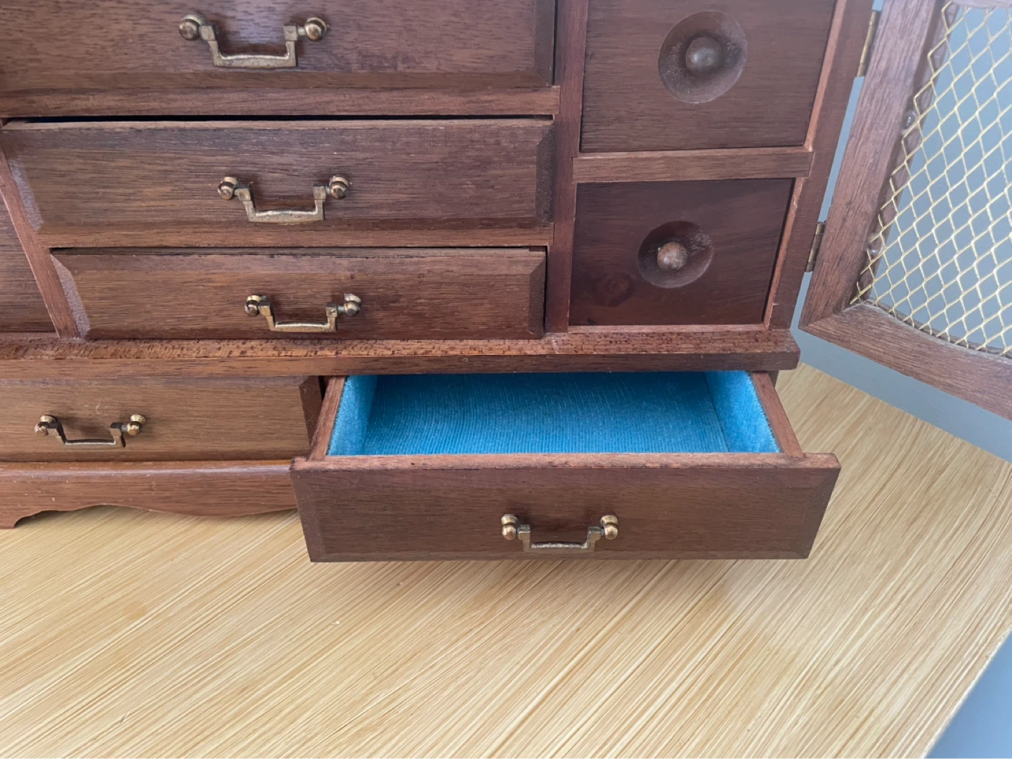 Wooden Jewellery Box with Drawers and Doors - photo 3