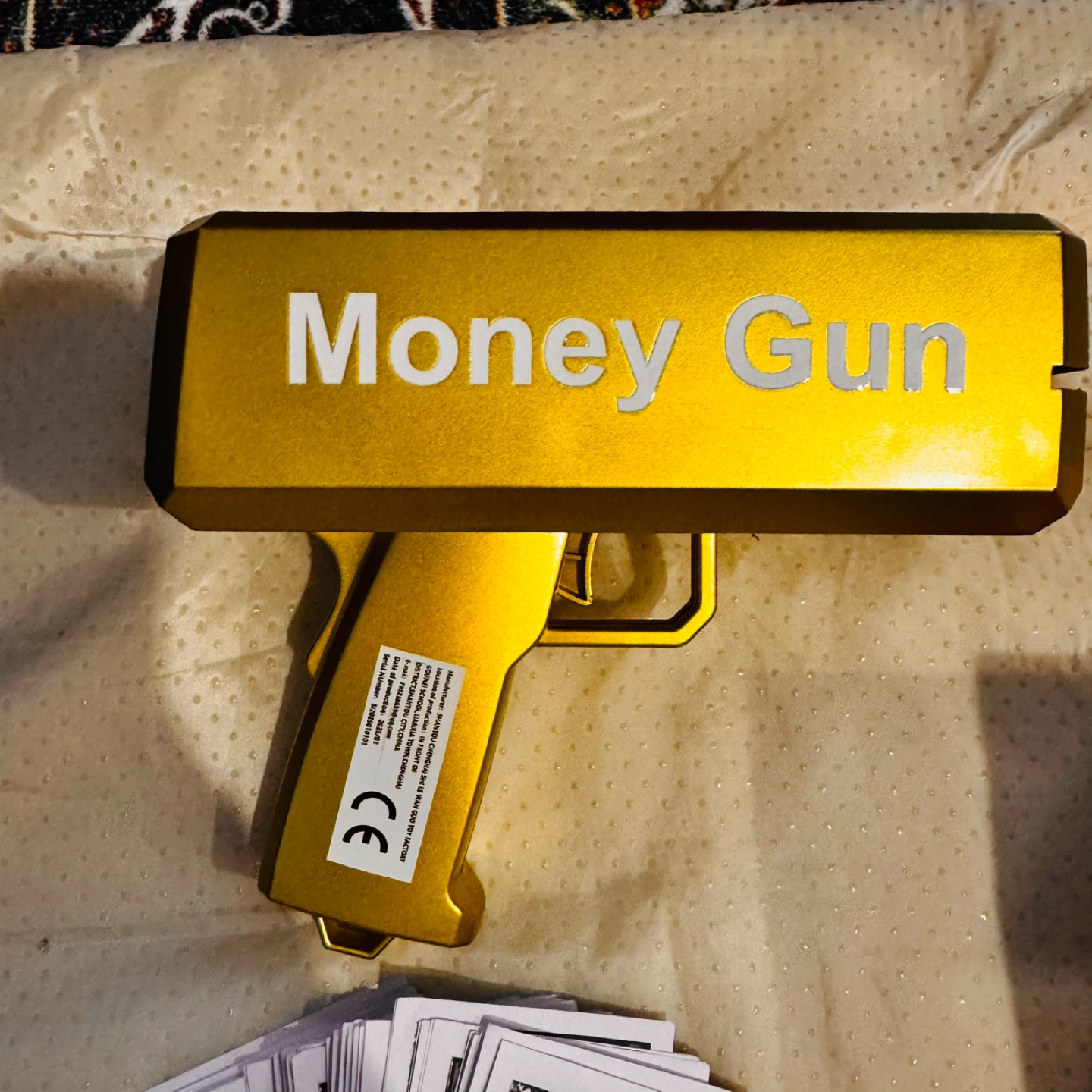 Super Money Gun Toy with Play Money - photo 3