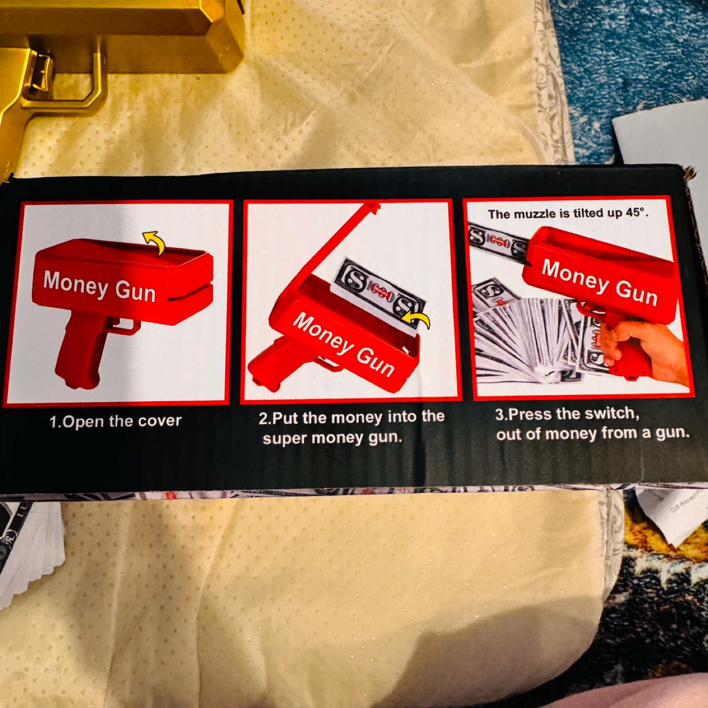 Super Money Gun Toy with Play Money - photo 2