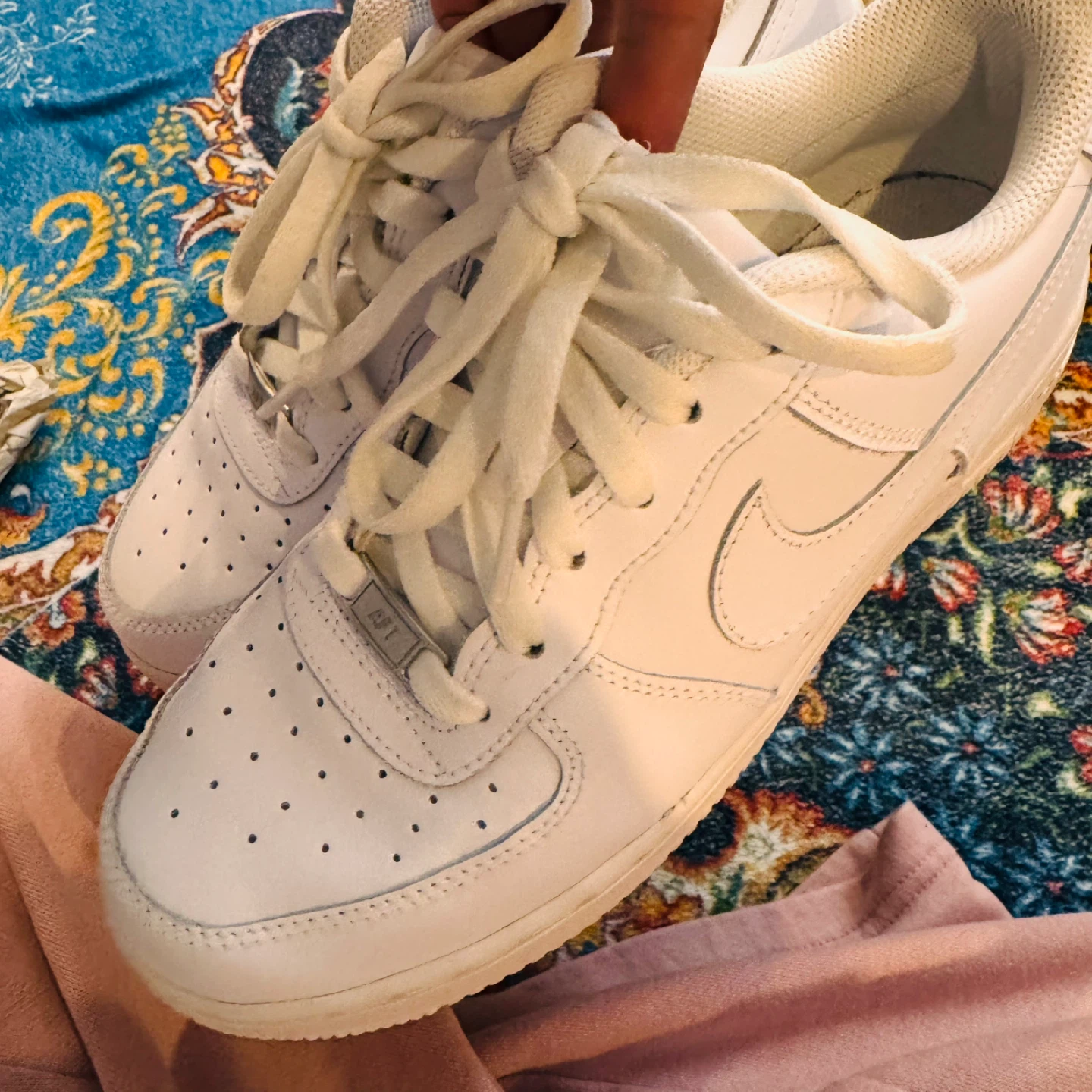 Nike Air Force 1 LE (GS) White Youth Size 7Y - photo 5