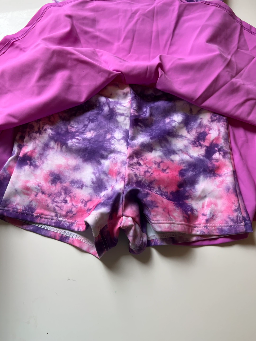 (New)Girls Tie-Dye Tank Top/ Skort Set swimwear - photo 2