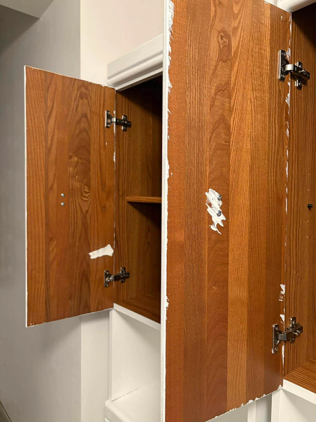Pair of White Storage Cabinets with Drawers - photo 2