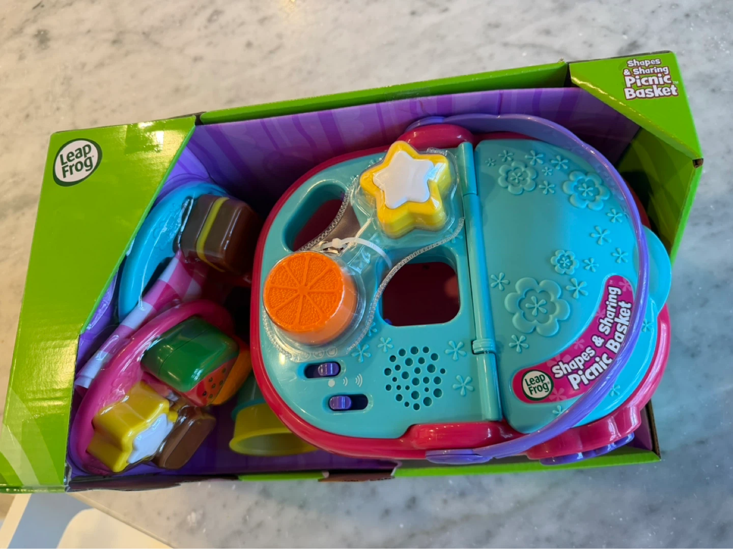 BNIB Leap Frog Shapes & Sharing Picnic Basket Toy - photo 2