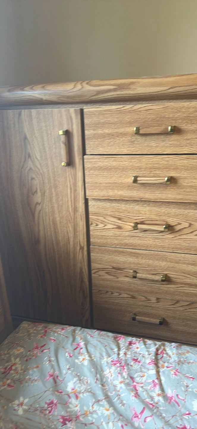 Wooden Dresser and Nightstand Set - photo 5