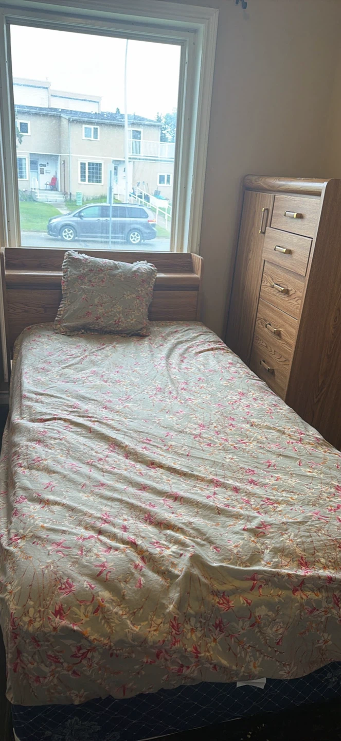 Wooden Dresser and Nightstand Set