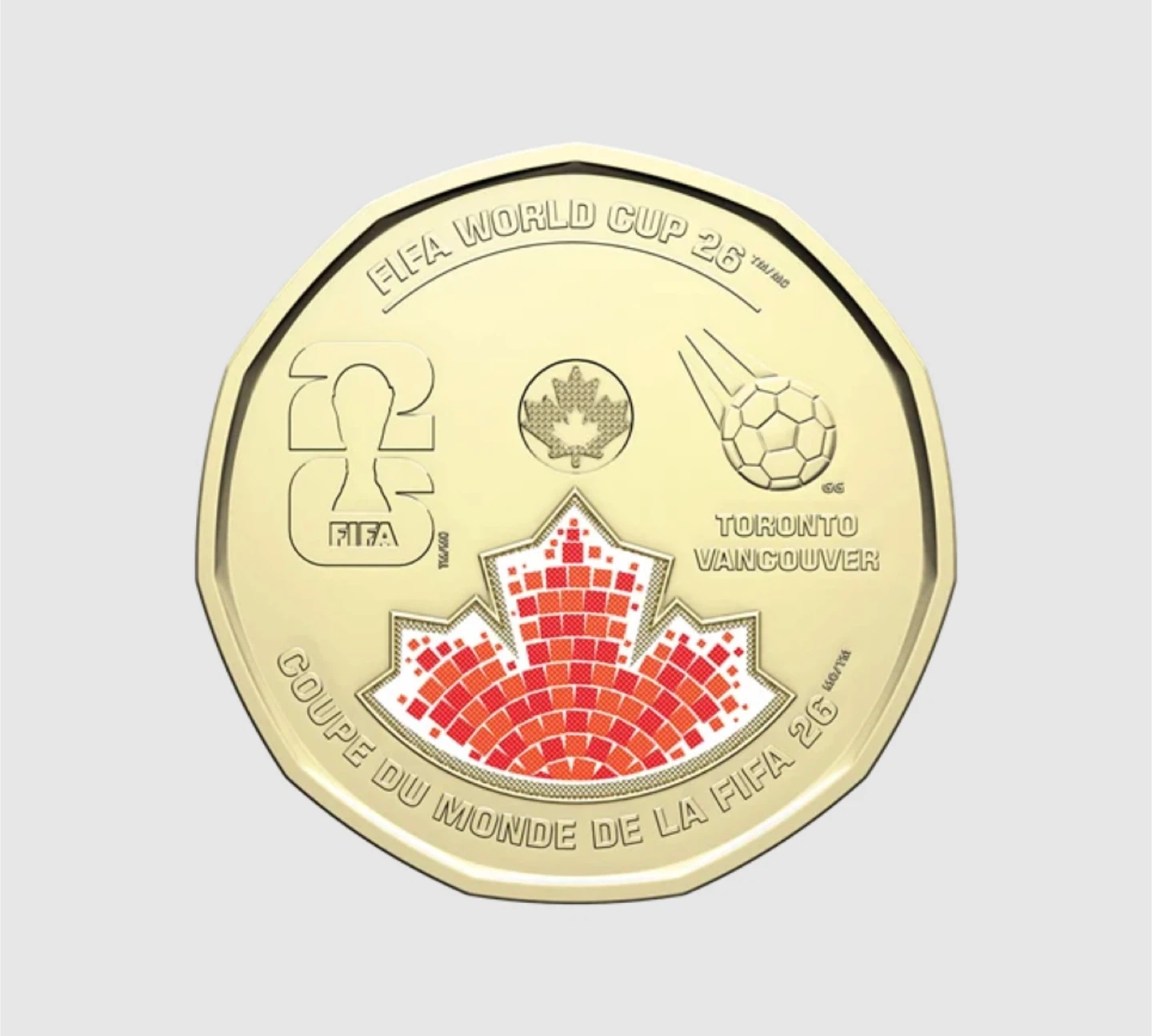 2026 FIFA World Cup Canada One Dollar Coin - photo 2
