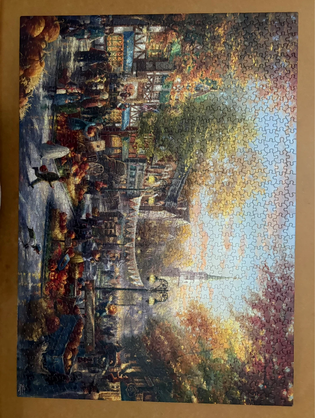 1000 piece Thomas Kinkade jigsaw puzzle “The Pumpkin Festival” - photo 2