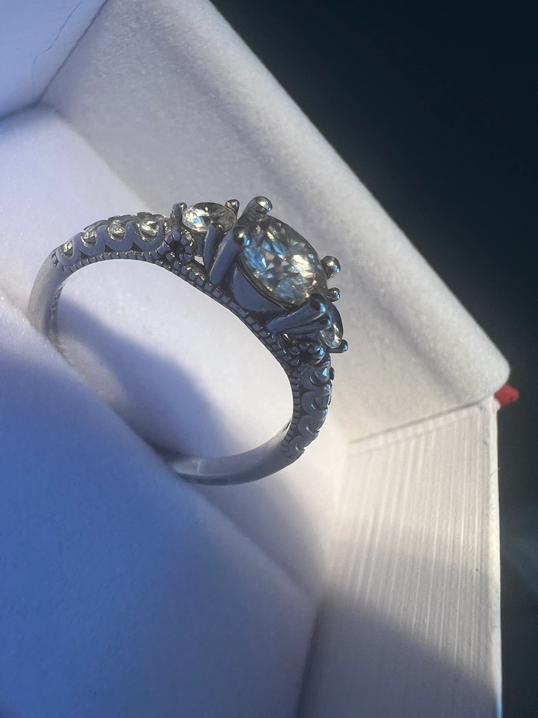 925 Sterling Silver Ring with moissanites - photo 5