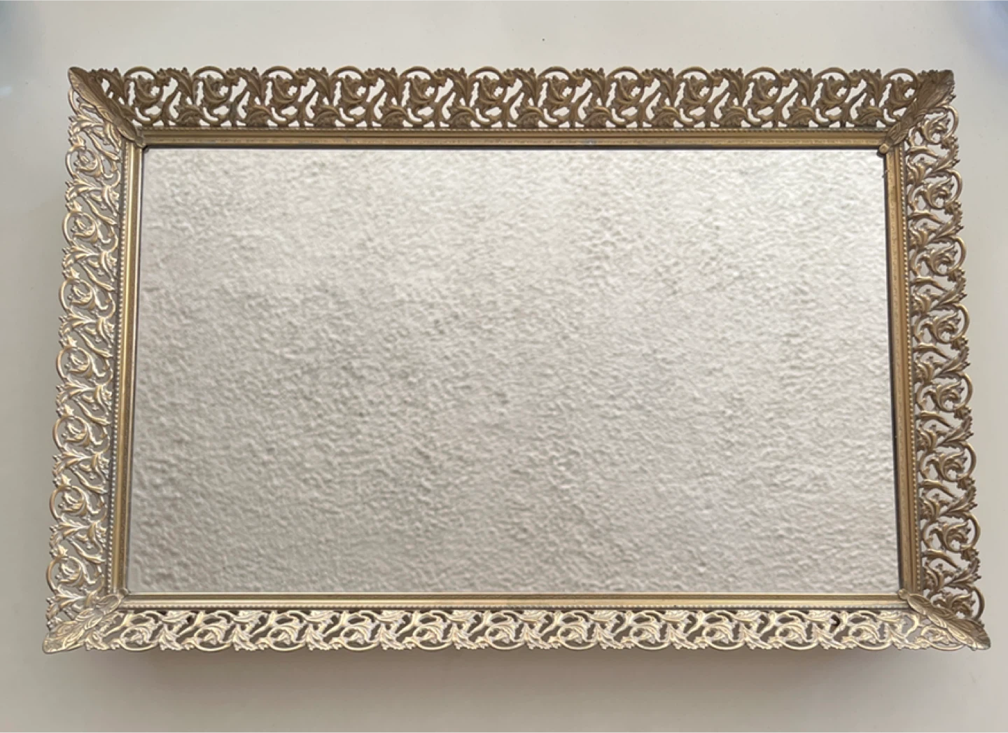 Ornate Vanity Tray Mirror! - photo 2