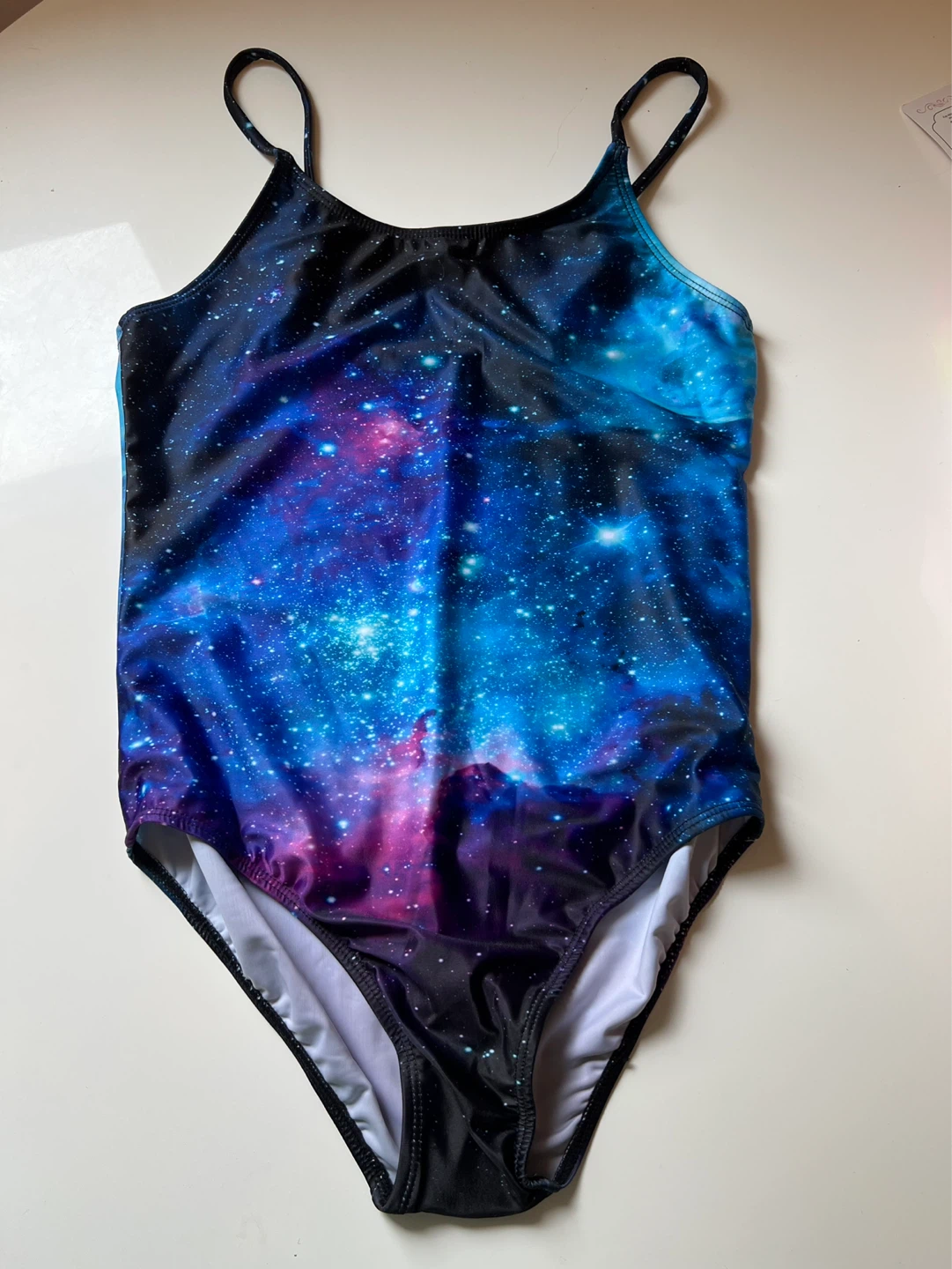 New Kids Galaxy Print One-Piece Swimsuit