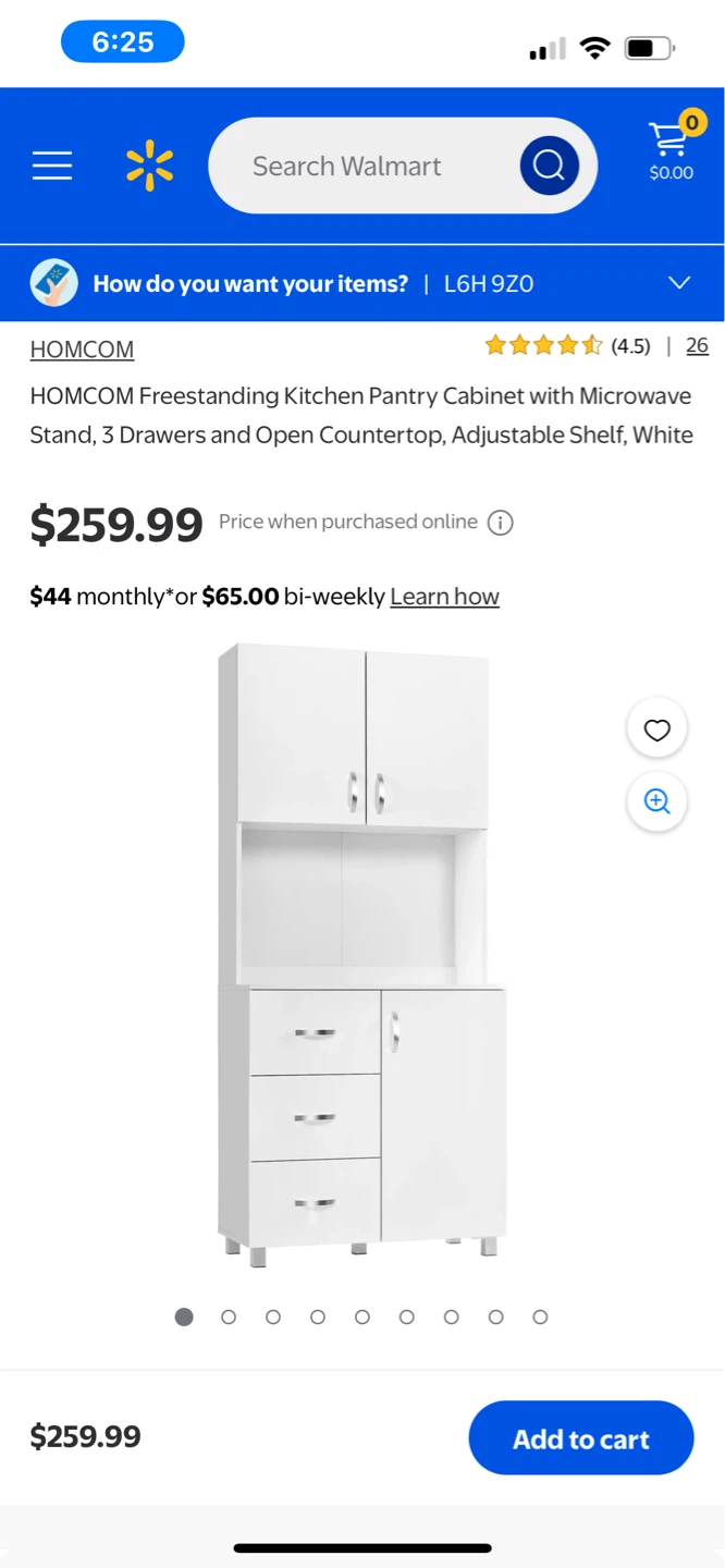 HomCom Kitchen Microwave & Pantry - photo 3
