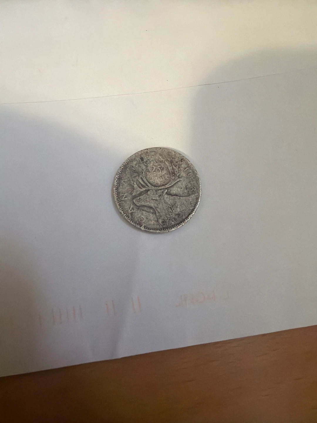 Vintage Canadian 25 cents