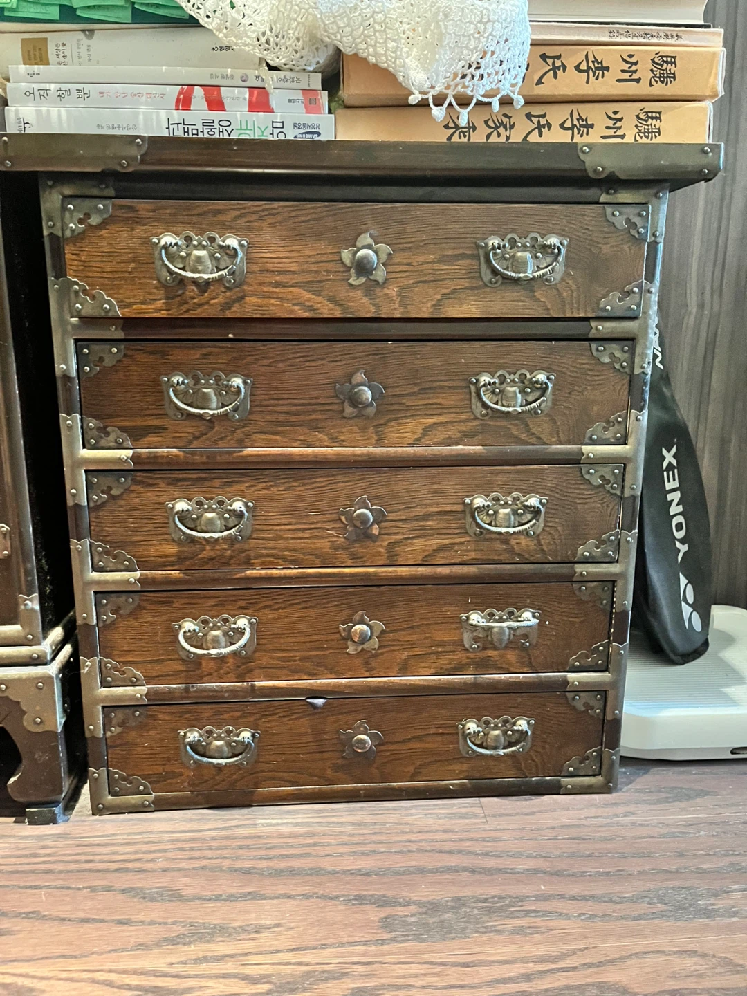 Vintage Wooden Chest of Drawers Jewelry Box