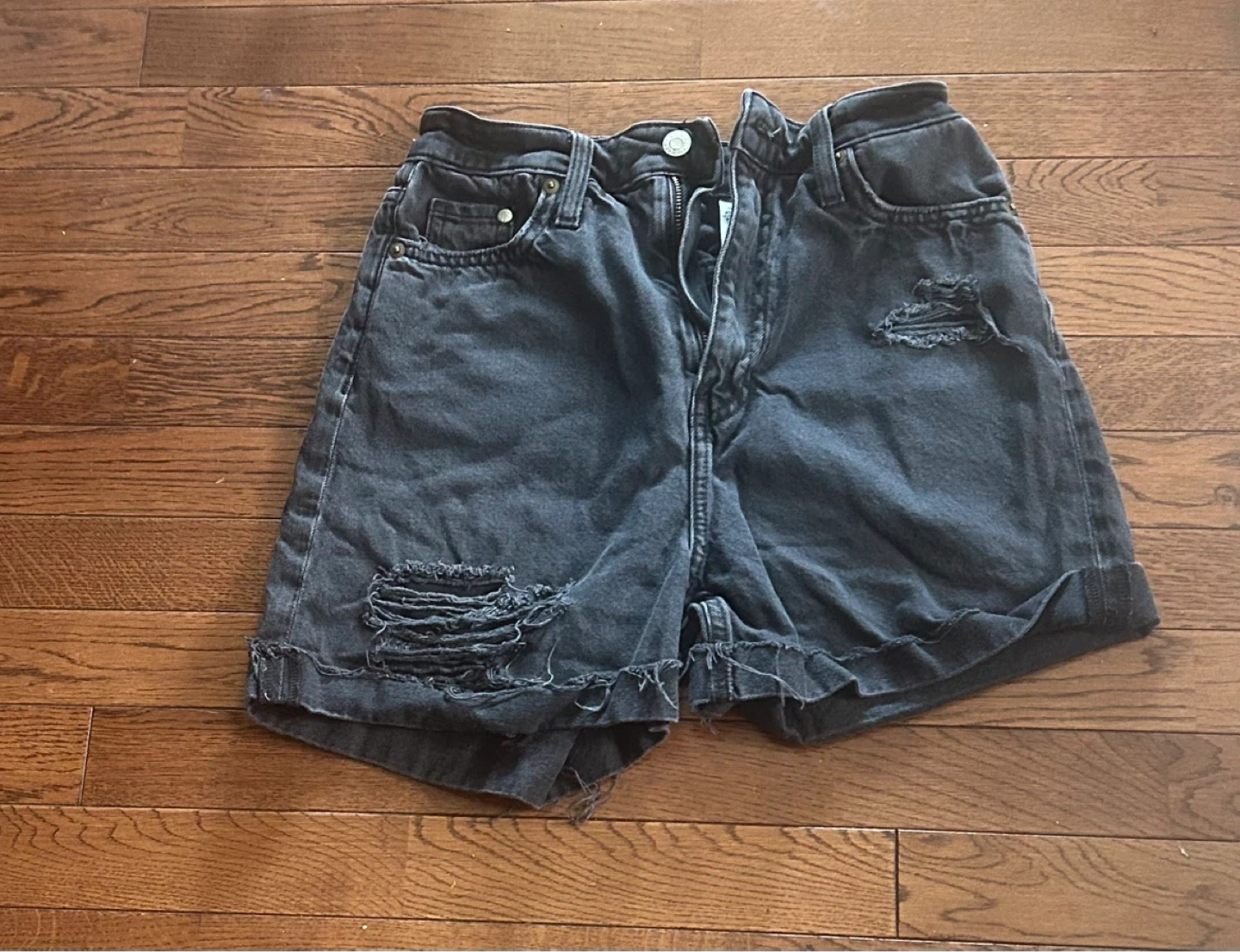 H&M Mom Denim Shorts - Black