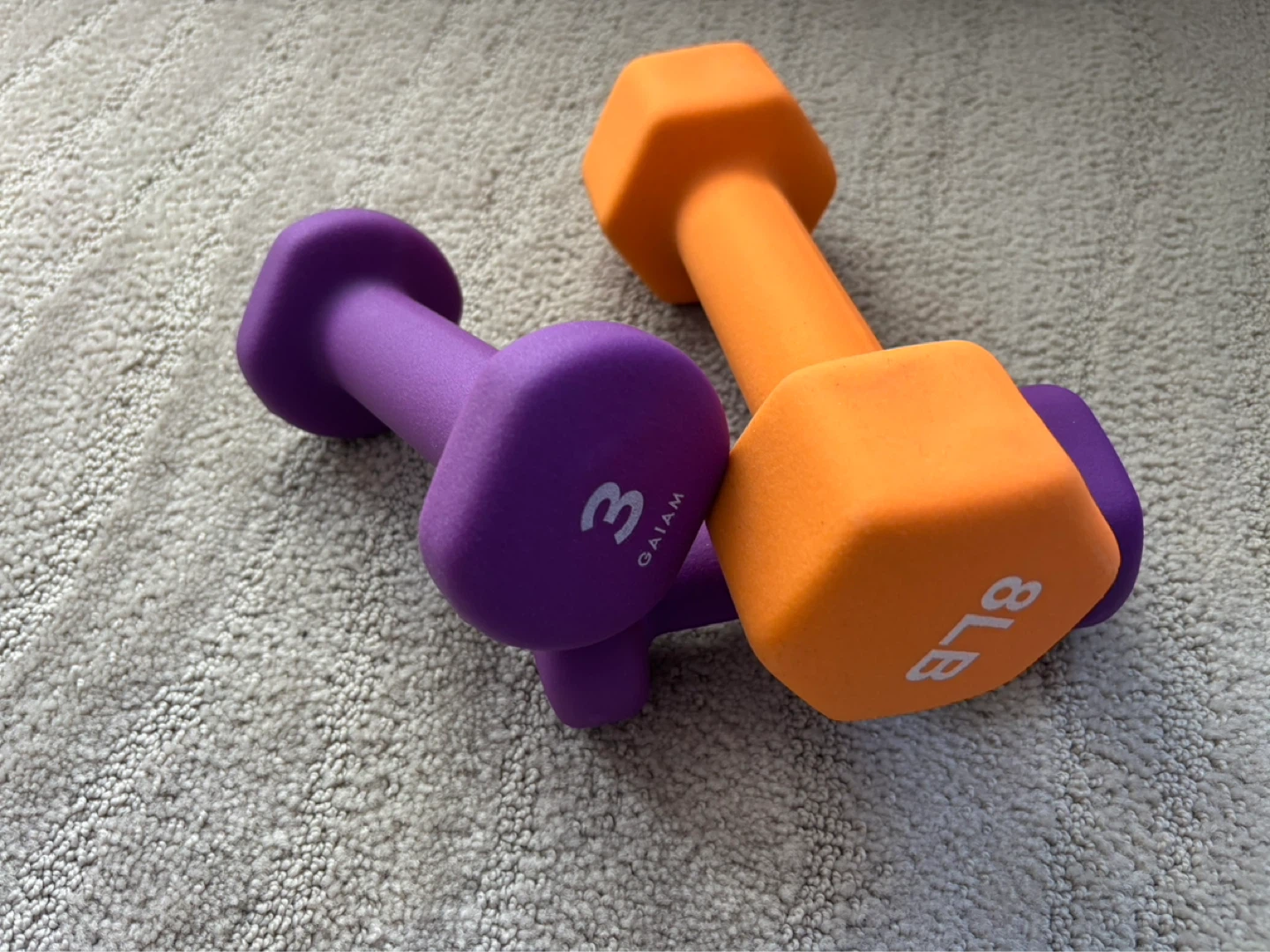 Gaiam Dumbbells - 3lb & 8lb - photo 2