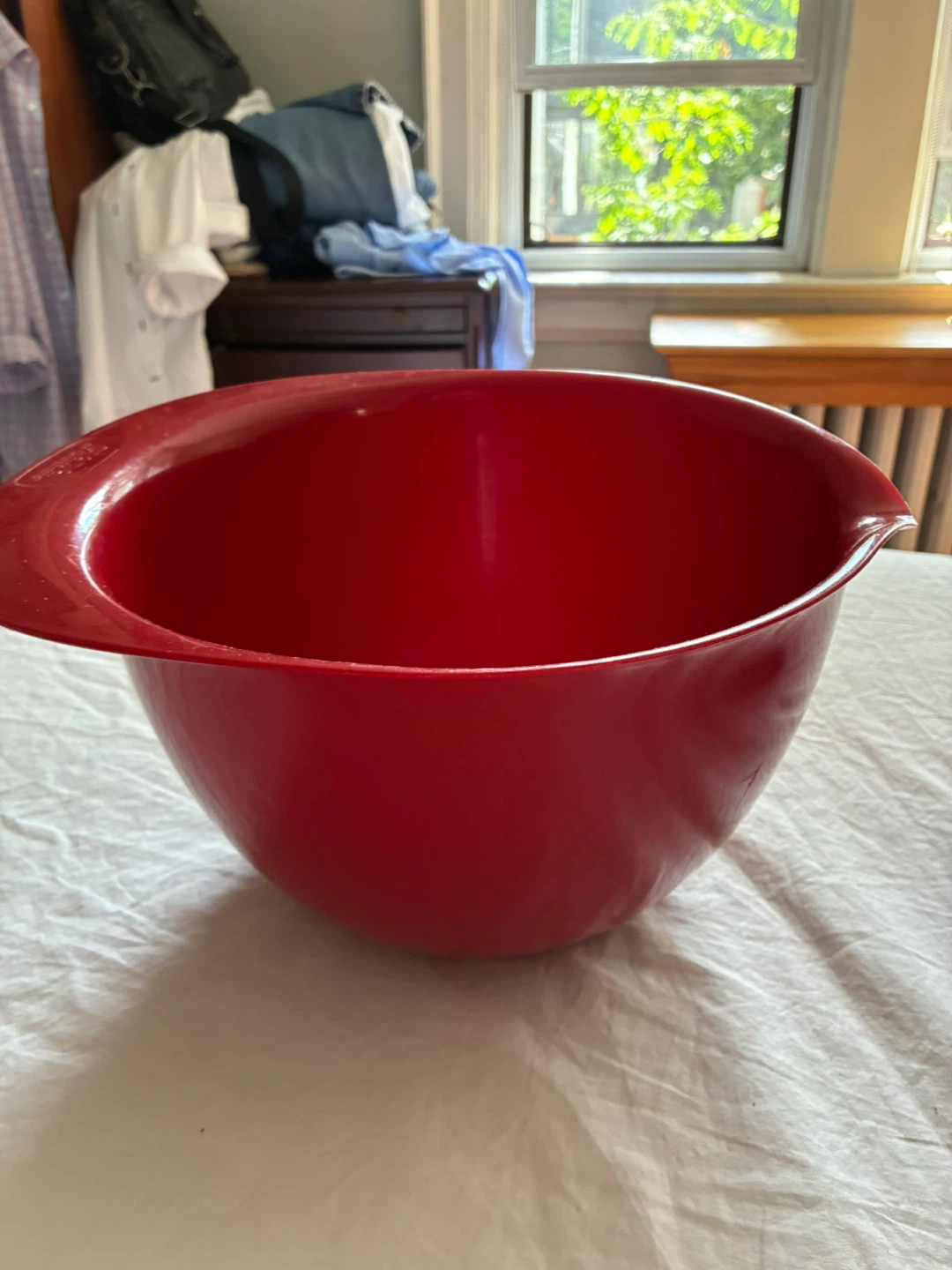 RED 5 quart and 3 quart Giada De Laurentiis Plastic Mixing Bowls