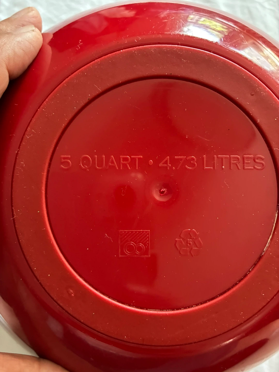 RED 5 quart and 3 quart Giada De Laurentiis Plastic Mixing Bowls - photo 5