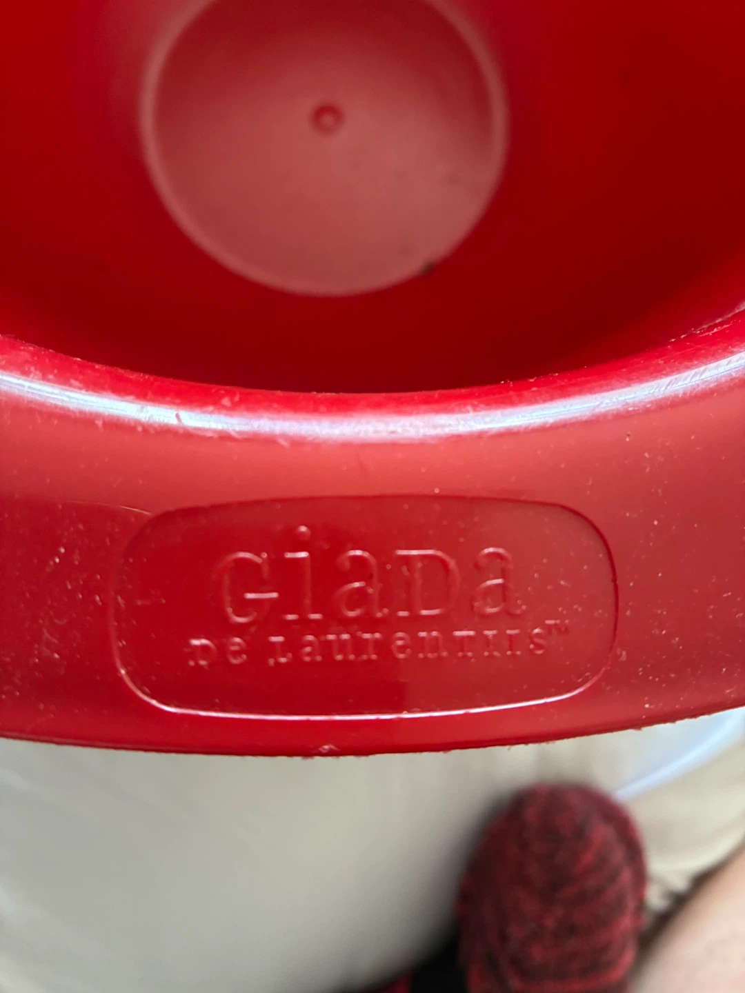 RED 5 quart and 3 quart Giada De Laurentiis Plastic Mixing Bowls - photo 3