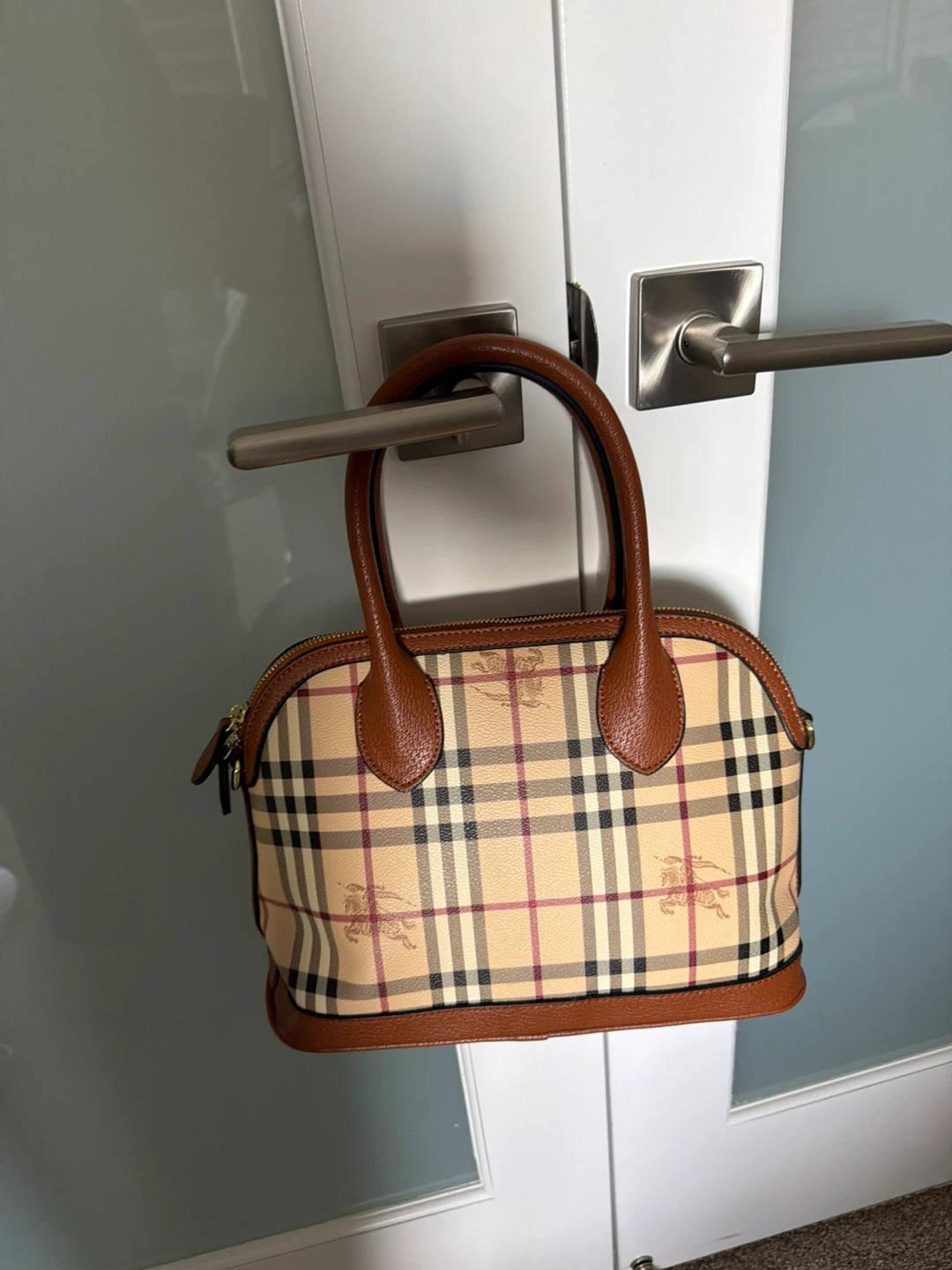 Burberry Nova Check Satchel Handbag - photo 2