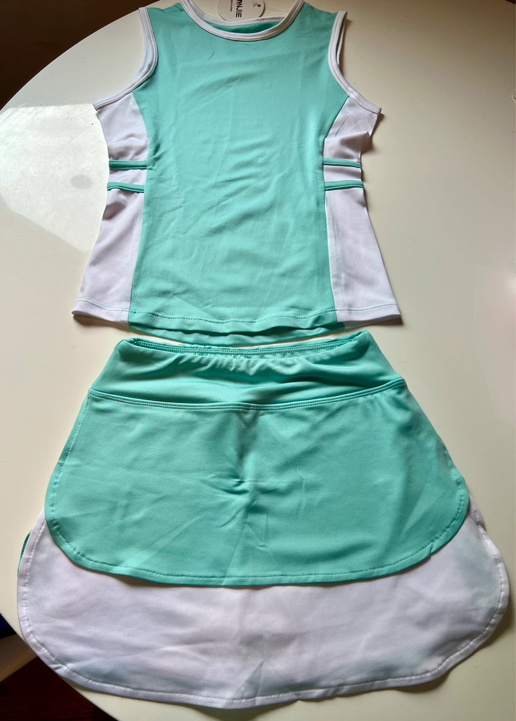 Bonjie Girls Athletic Tank Top and Skirt Set