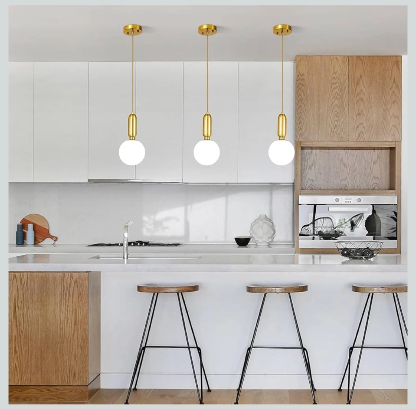 Set of 3 Modern Pendant Lights - photo 2