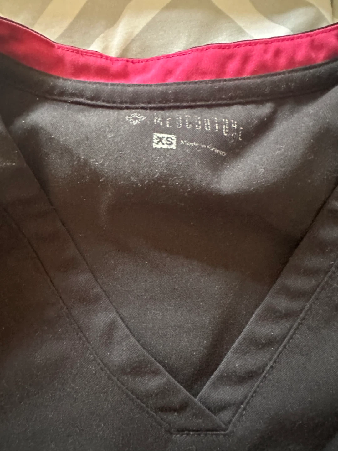 Med Couture Black Scrub Top and Pants Set - photo 4