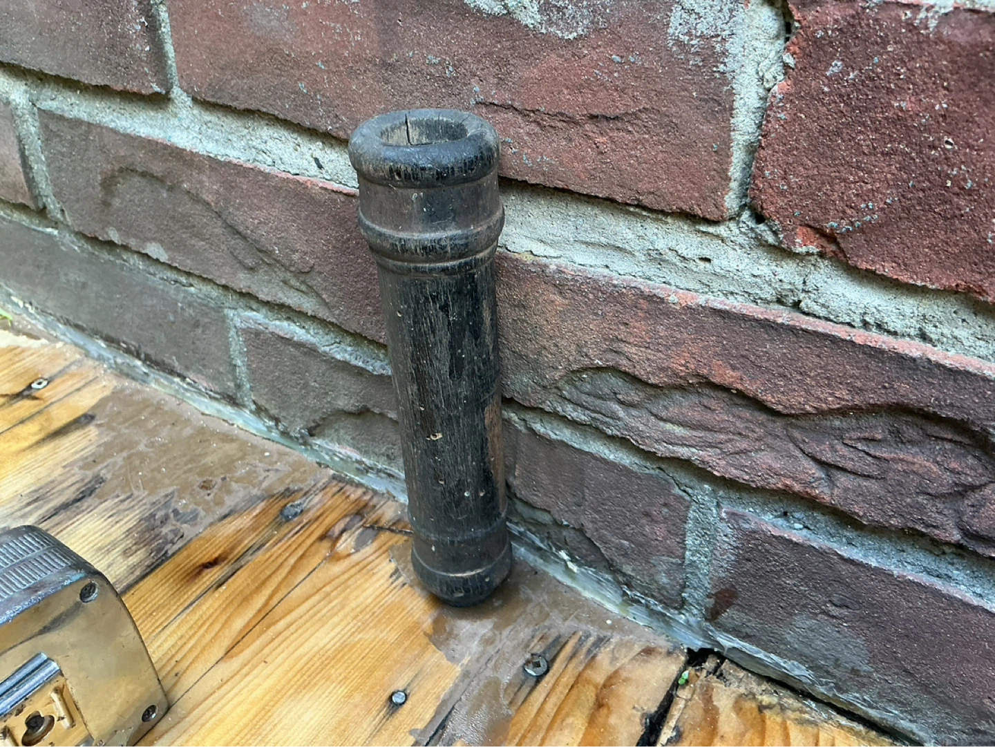Antique Buggy Carriage Wooden Whip Holder - photo 5