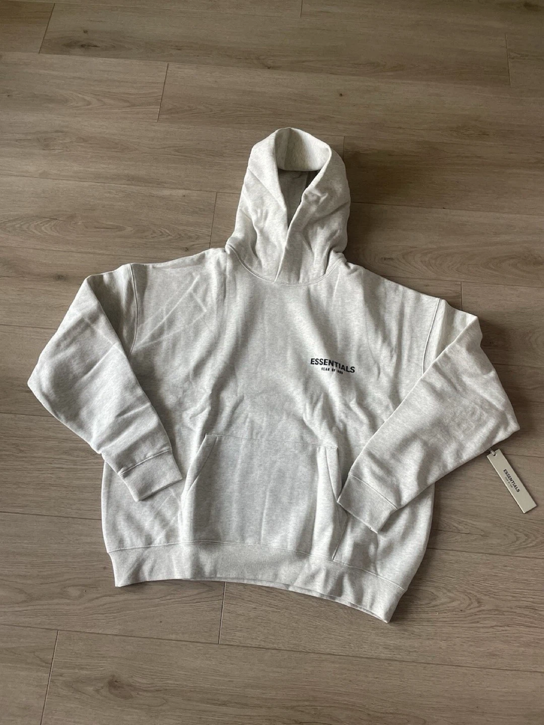 ESSENTIALS Fear of God Hoodie light oatmeal