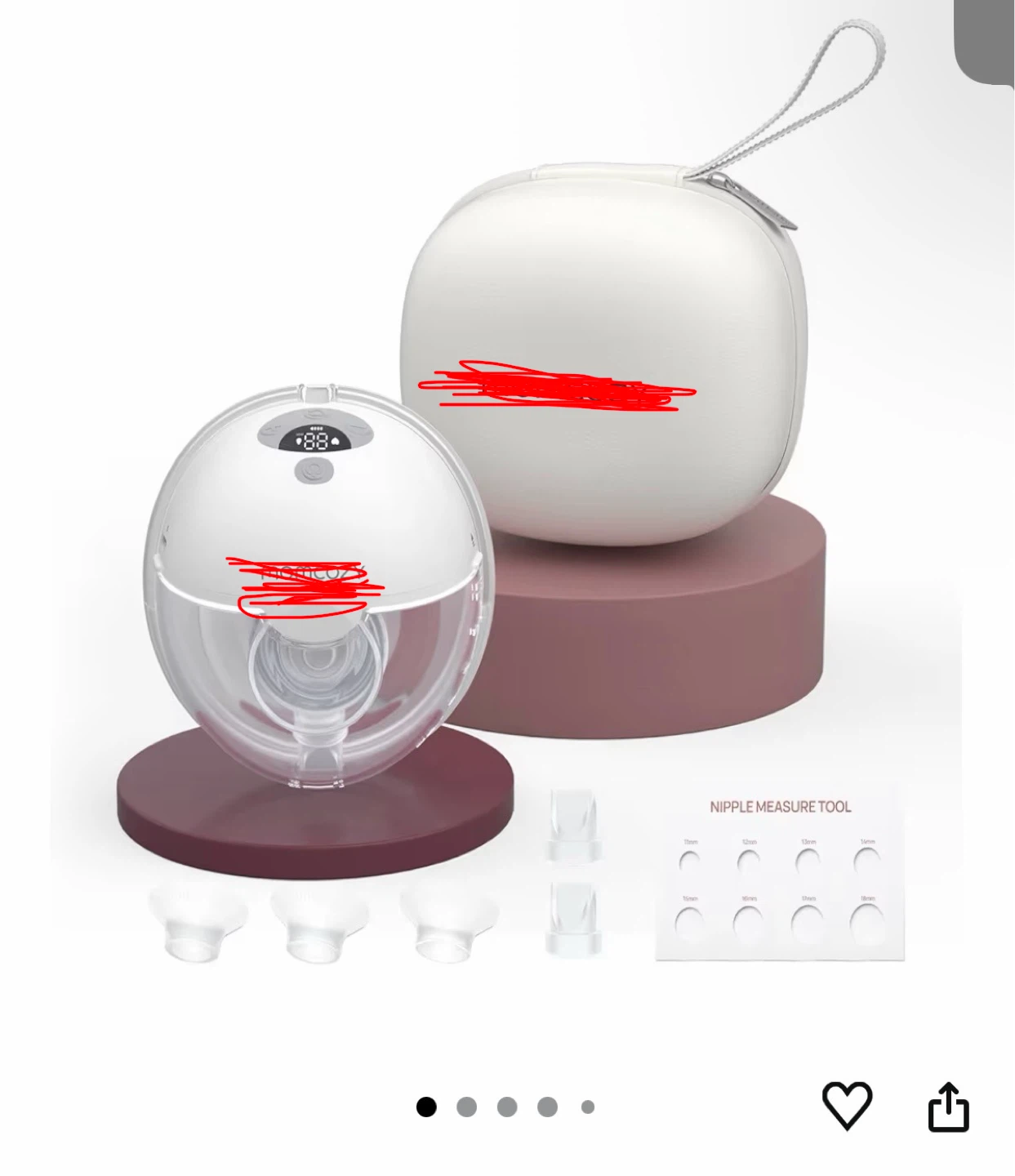 Wearable Breast Pump & Case - photo 2