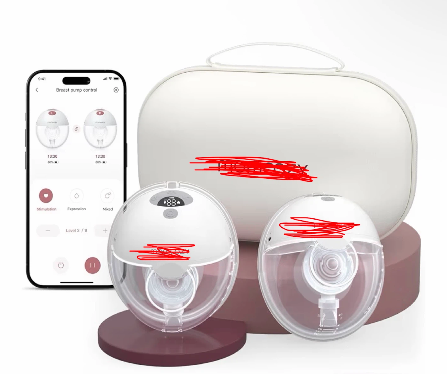 Wearable Breast Pump & Case
