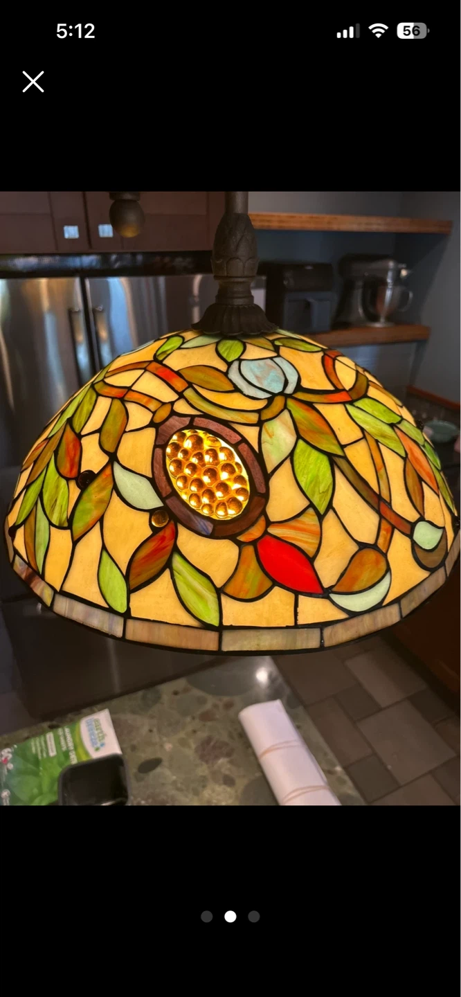 Stained Glass Pendant Light Fixture - photo 2