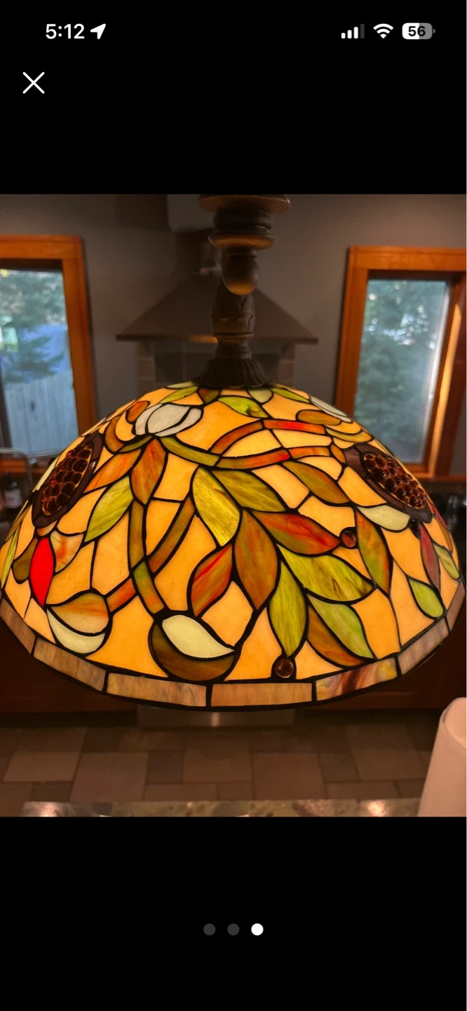 Stained Glass Pendant Light Fixture - photo 3