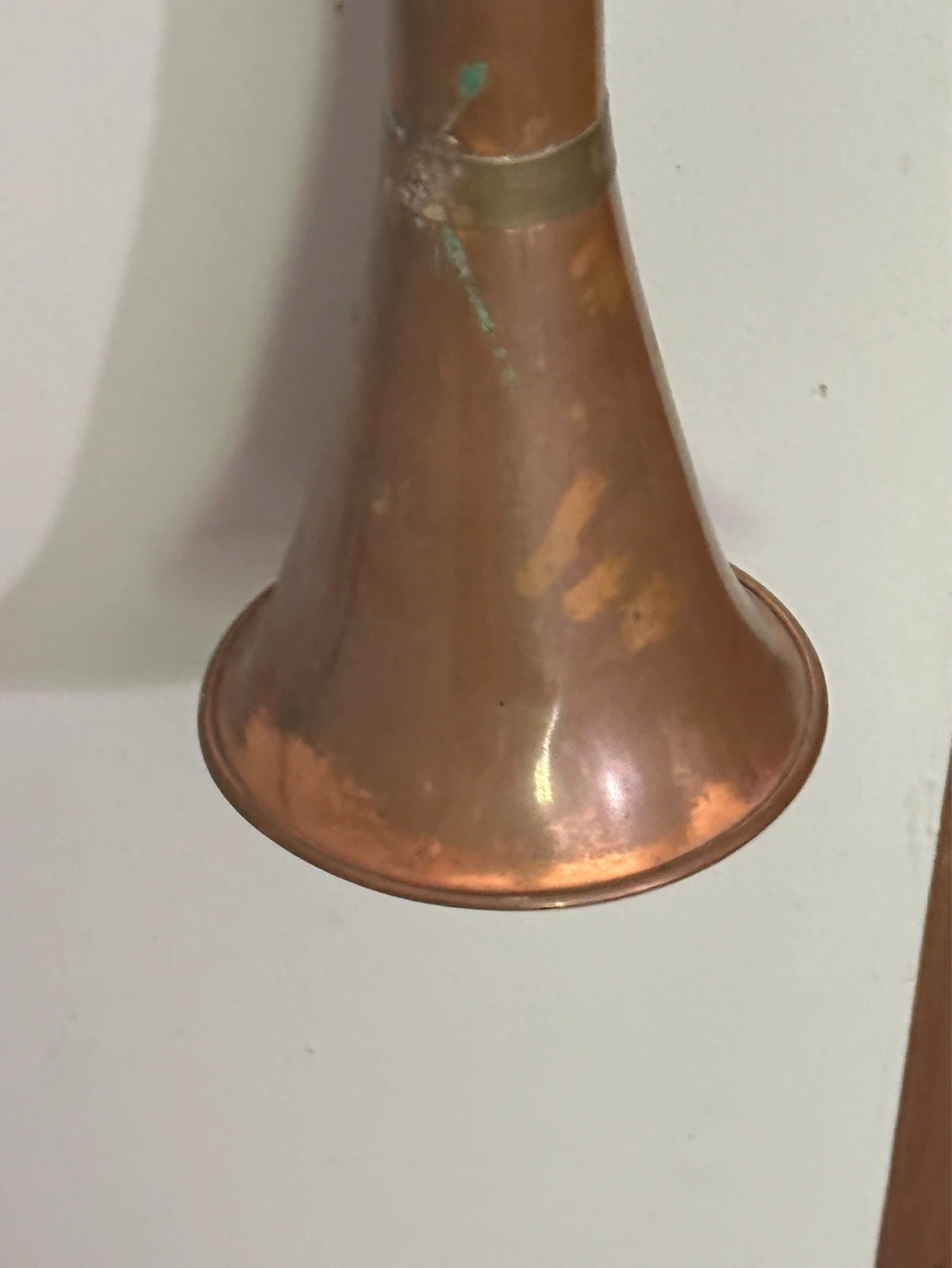Antique copper lur/coach horn 33.25” long - photo 5