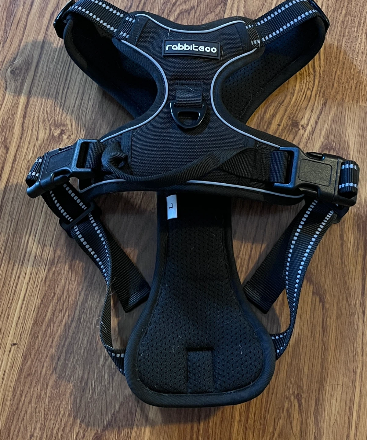 RABBITGOO Dog Harness - Black, Size L