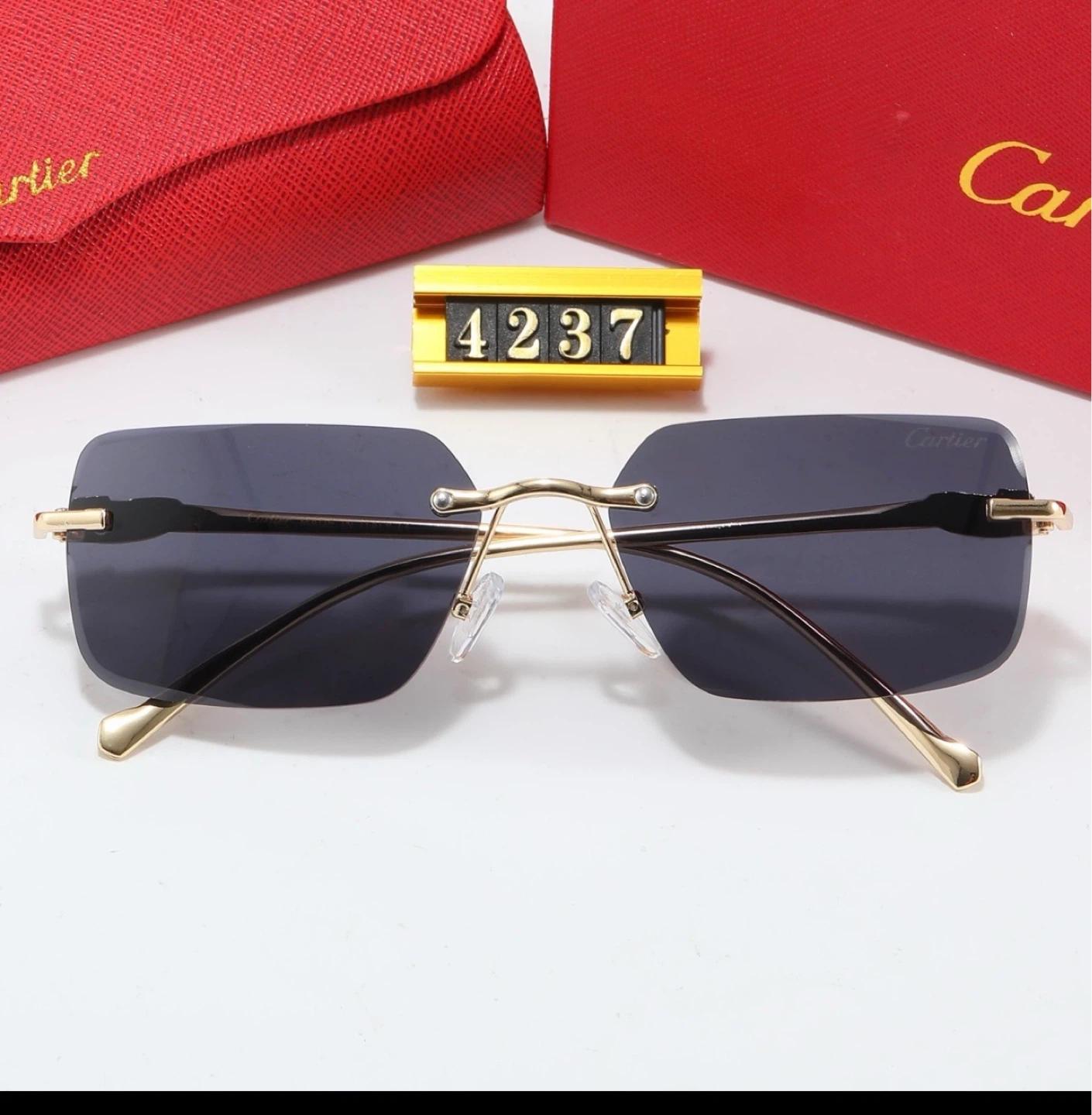 Cartier Rimless Sunglasses with Case - photo 4