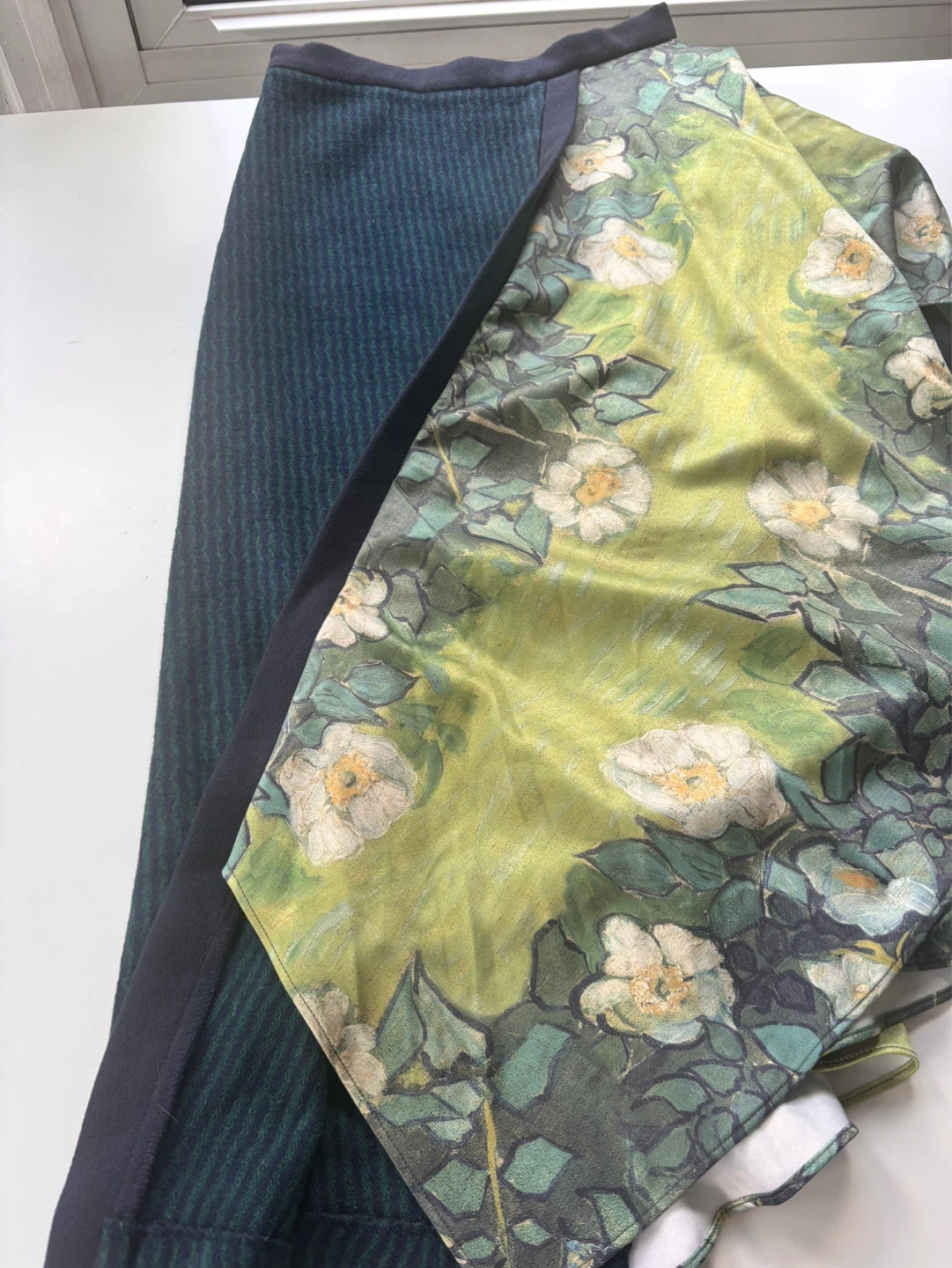 Asymmetrical Floral Print Skirt - Size S - photo 2